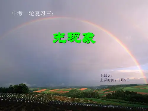 苏科版八年级物理上册课件：第四章 光的直线传播、反射、平面镜 (共19张PPT)
