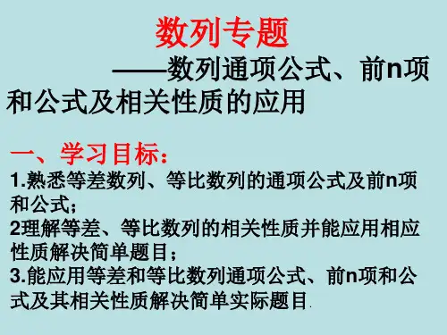 数列专题 (优秀经典练习题及答案详解).