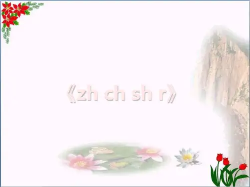 汉语拼音《zh__ch__sh__r》 人教部编版PPT 优秀课件