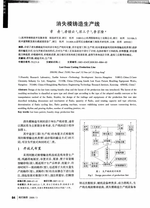 消失模铸造生产线