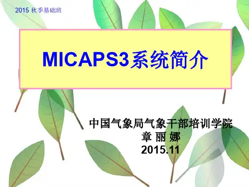 1 MICAPS系统简介
