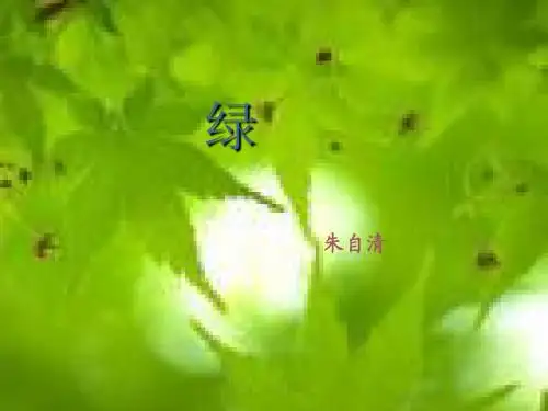 《绿》(朱自清)