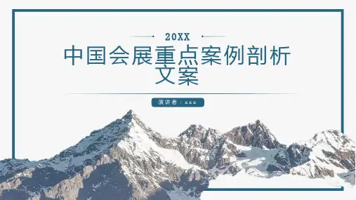 中国会展重点案例剖析文案
