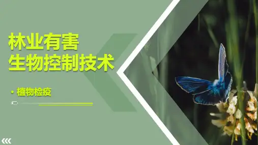 林业有害生物控制技术教学培训课件：25植物检疫