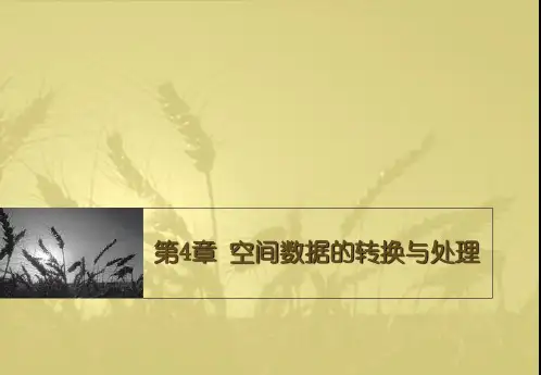 ArcGIS地理信息系统空间分析实验教程PPT-第4章 空间数据的转换与处理