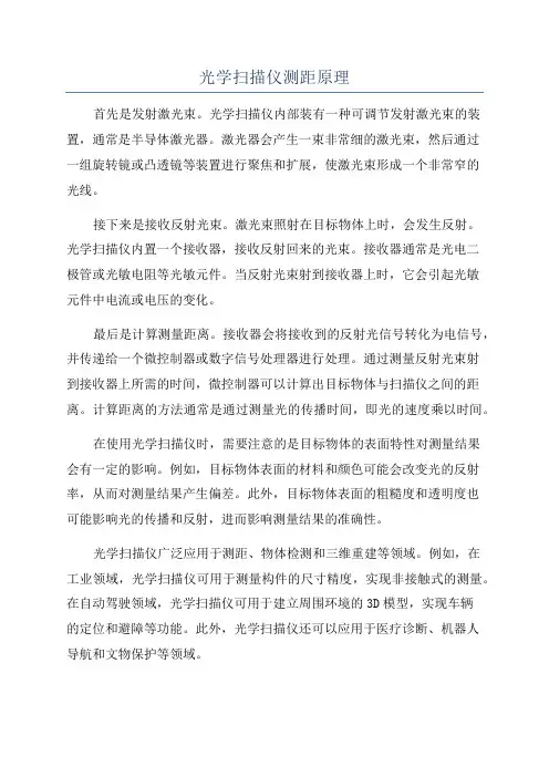 光学扫描仪测距原理