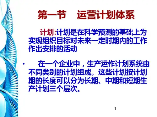 生产计划PPT课件
