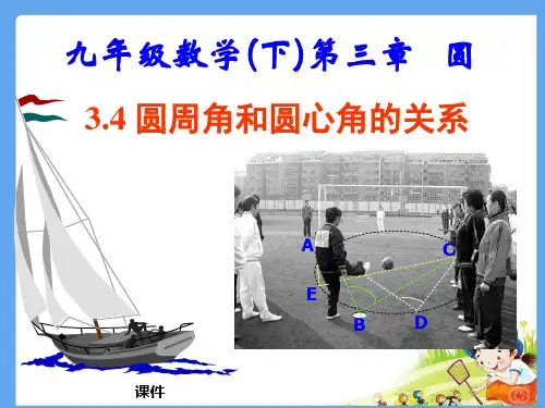 北师大版九年级下册数学《圆周角和圆心角的关系》圆说课教学课件复习指导
