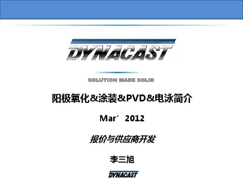 常用表面处理概述(阳极氧化、喷涂、真空镀、电泳)