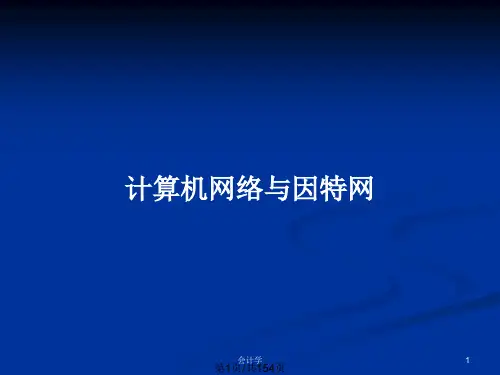 计算机网络与因特网PPT教案
