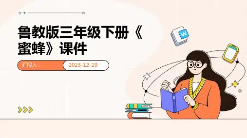 鲁教版三年级下册《蜜蜂》课件