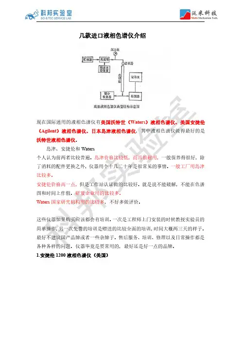 几款进口液相色谱仪比较-科邦实验室