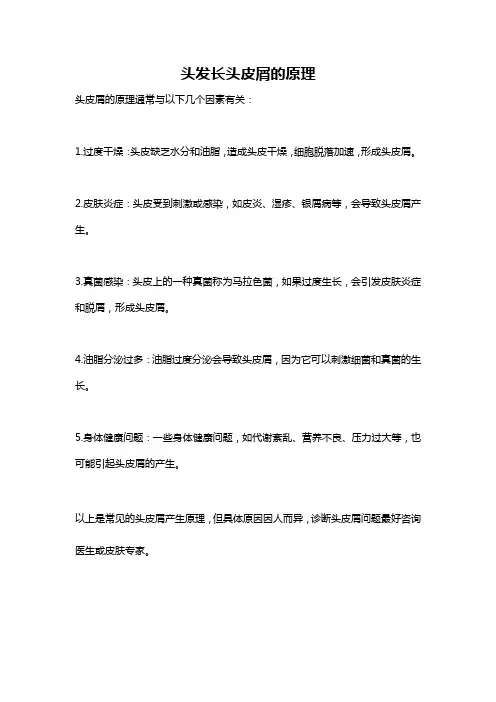 头发长头皮屑的原理