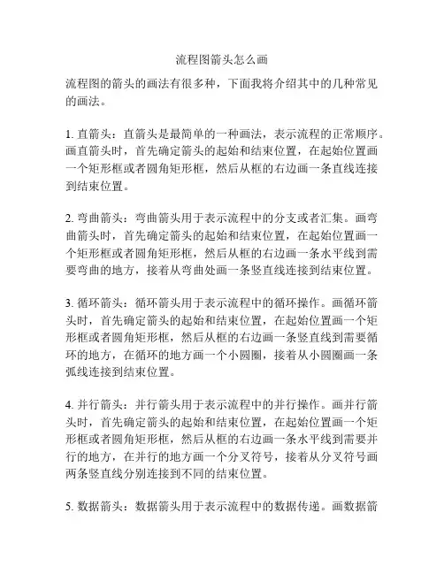 流程图箭头怎么画