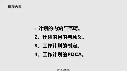 制定计划高效工作PPT课件