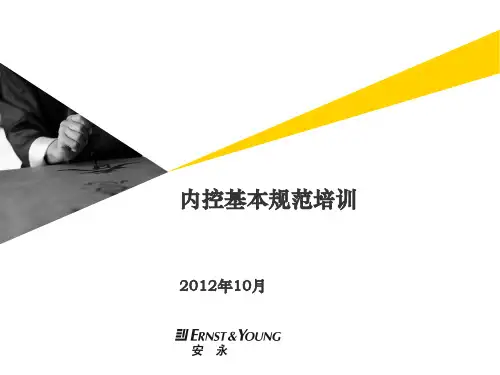 安永风控培训：内部控制培训