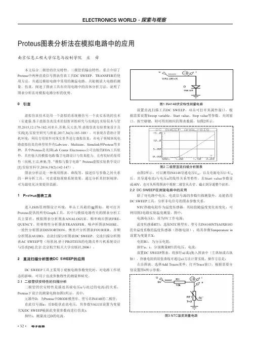 Proteus图表分析法在模拟电路中的应用