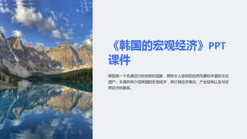 《韩国的宏观经济》课件