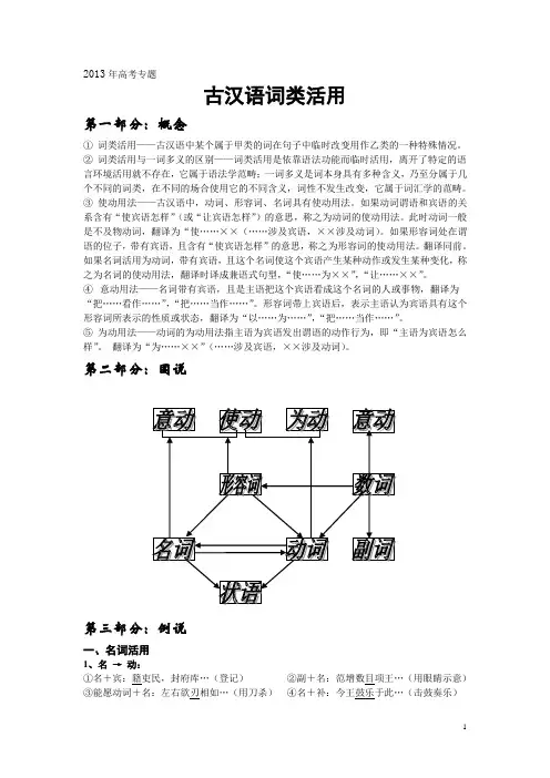 古汉语词类活用
