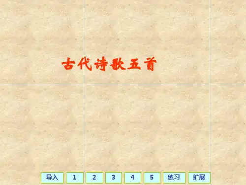 鲁教版(五四制)6年级语文上册《古代诗歌五首观沧海