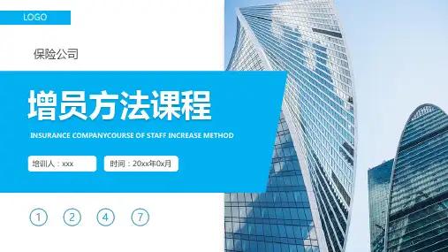 保险公司增员方法课程PPT