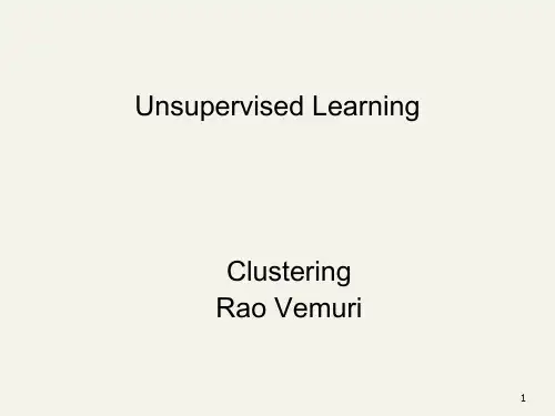 无监督聚类ML10_1Unsupervised_Clustering