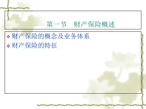 财产保险培训课件(ppt 45页)
