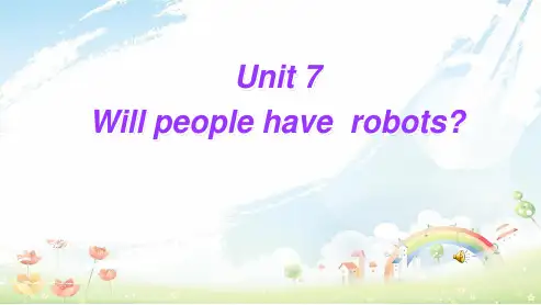 人教版初中八年级英语上册unit7_Will_people_have_robots课件
