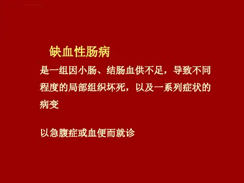 缺血性肠病ppt课件