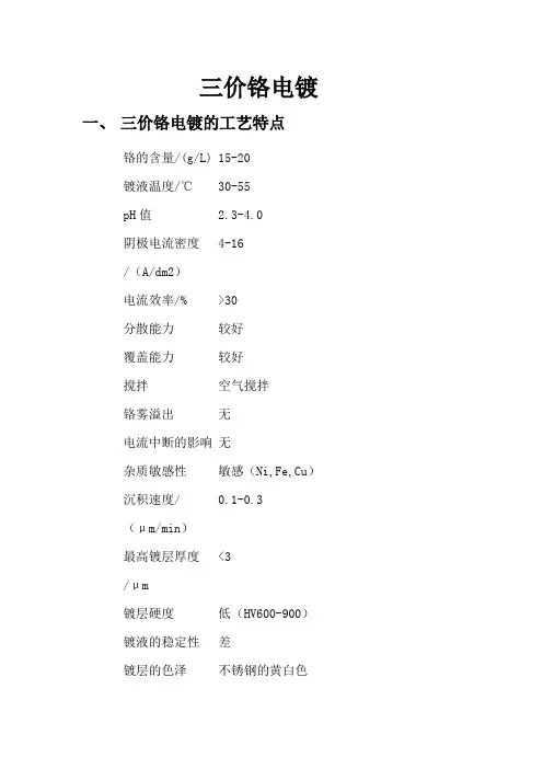 三价铬