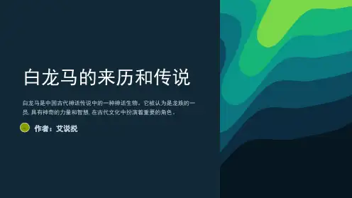 白龙马性格特点妖怪