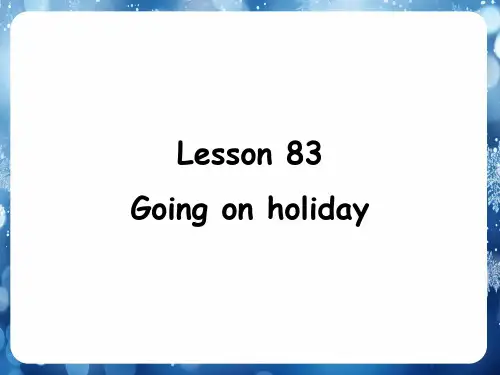 Lesson83-84(课件)新概念英语第一册
