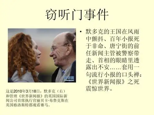 传媒大亨默多克