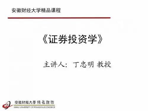 安徽财经大学证券投资学 (3)