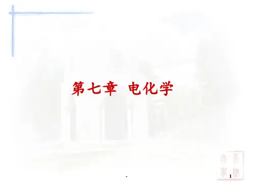 天津大学物理化学第七章-电化学PPT课件