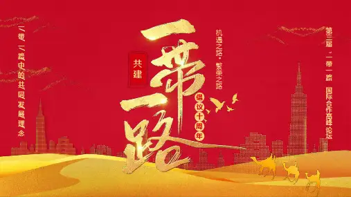 共建一带一路倡议十周年PPT