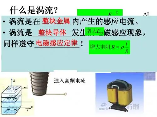 涡流、电磁阻尼和电磁驱动课件