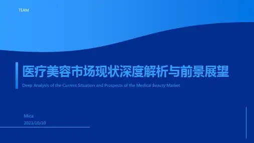 2023年中国医疗美容市场现状及前景分析报告模板