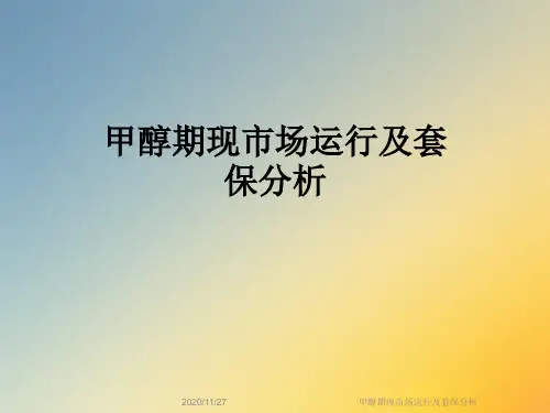 甲醇期现市场运行及套保分析