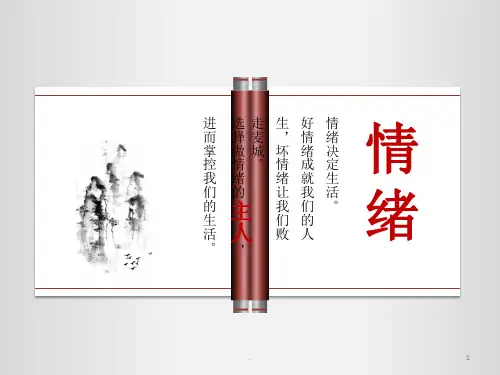 大学生情绪的调节与管理ppt课件