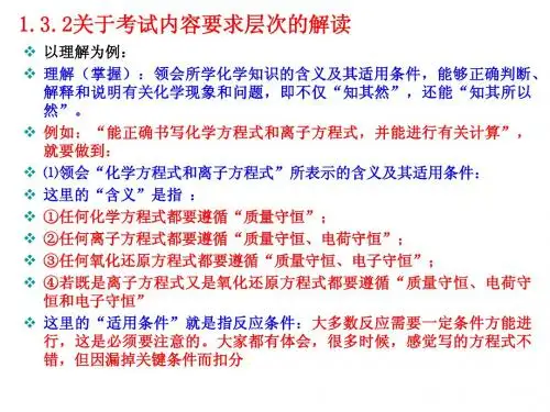 高三化学二轮复习研讨会2
