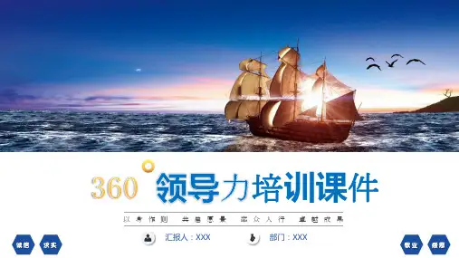 商务大气实用企业员工培训360度领导力培训课程PPT课件