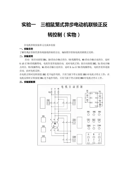 plc实训报告