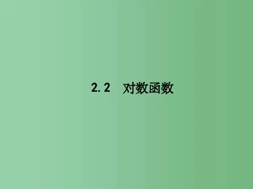 高一数学 2.2.2 对数函数及其性质(2) 新人教A版必修1