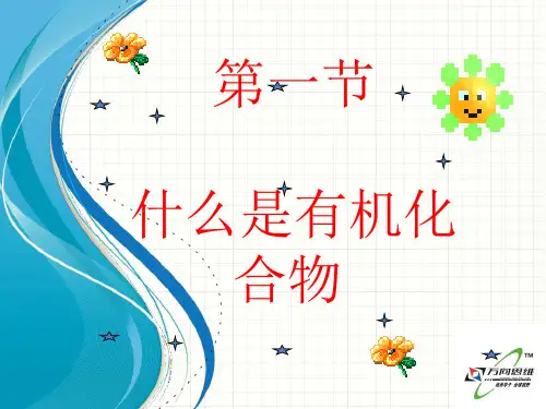 【化学课件】初中化学8.1什么是有机化合物课件