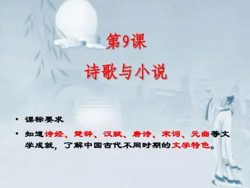 诗歌与小说