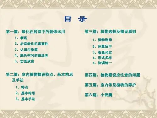 现代室内绿化设计_【PPT课件】