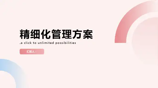 精细化管理方案(通用1)ppt