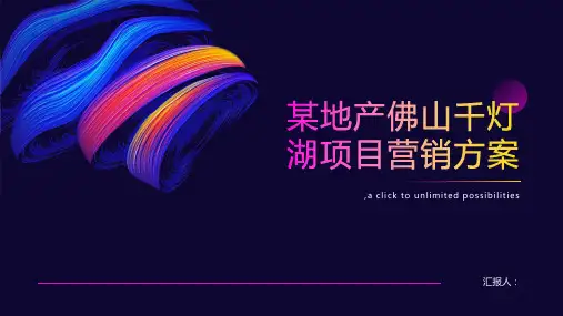 某地产佛山千灯湖项目营销方案提报
