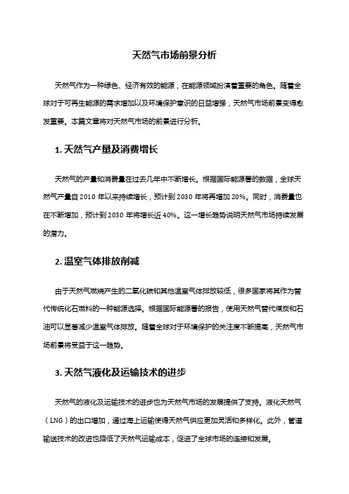 2024年天然气市场前景分析